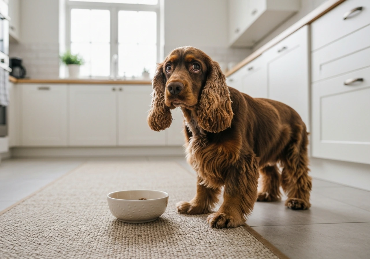 Cocker Anglais in a family setting