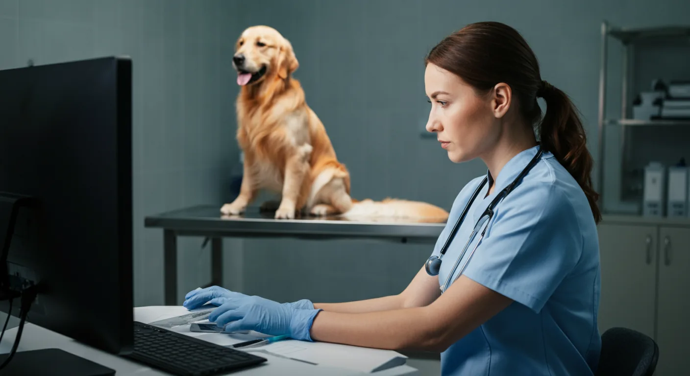 Breeder consulting dog health registry database for PRA test results